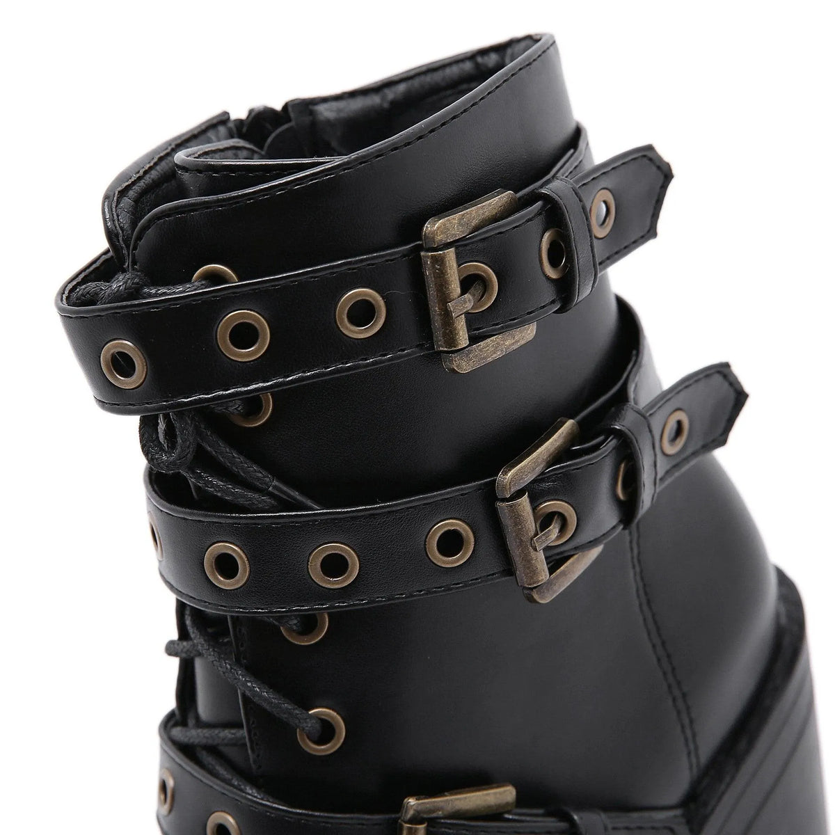 Platform Buckle Boots