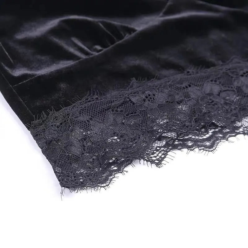 Crop Mesh Flare Top