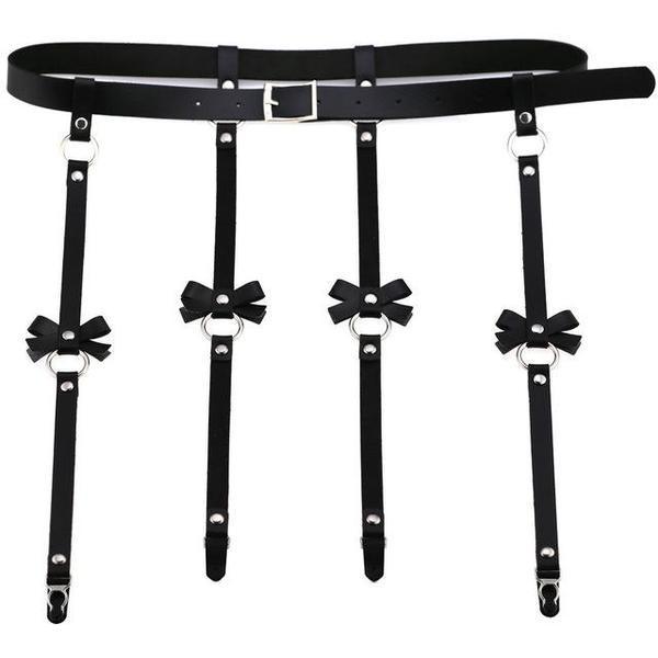 Thigh High Stockings Harness Belt