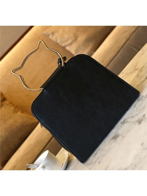 Kawaii Cat Handle Tassel Crossbody Bag