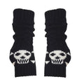 Baby Goth Skull Knit Gloves