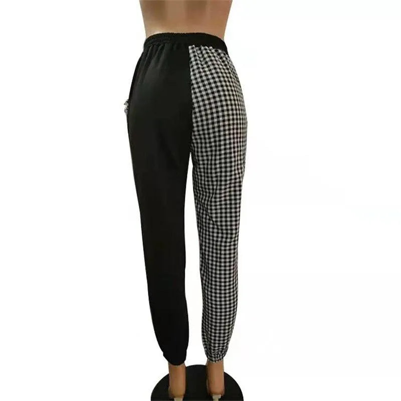 Contrast Chain Personalized Pants