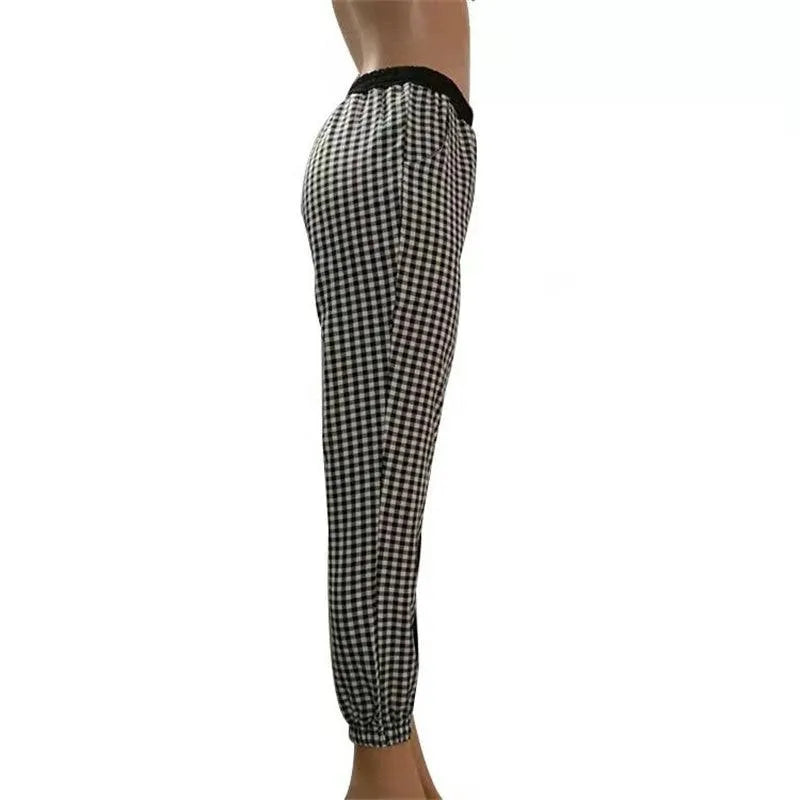 Contrast Chain Personalized Pants
