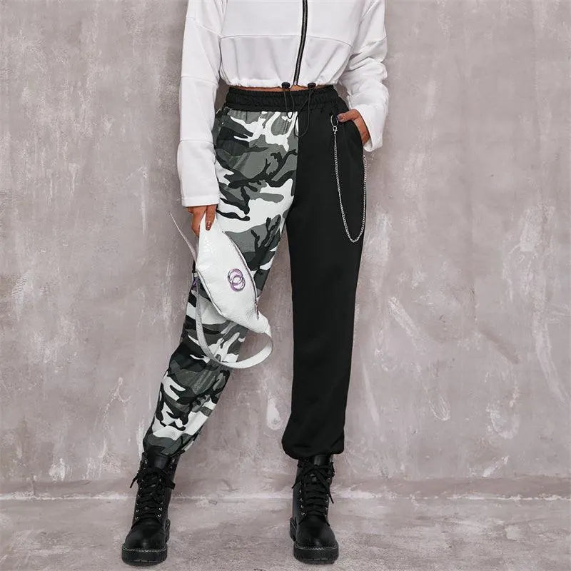 Contrast Chain Personalized Pants