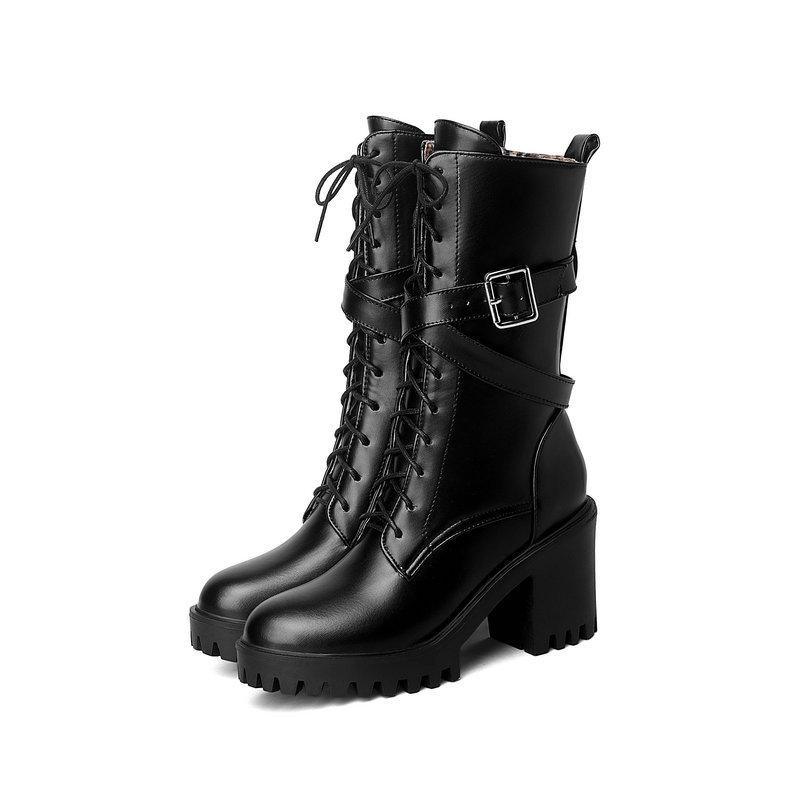 Lace Up British Style Martin Boots