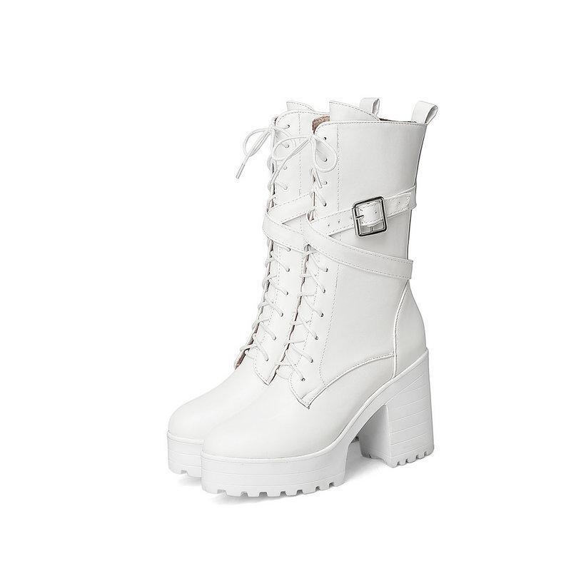 Lace Up British Style Martin Boots