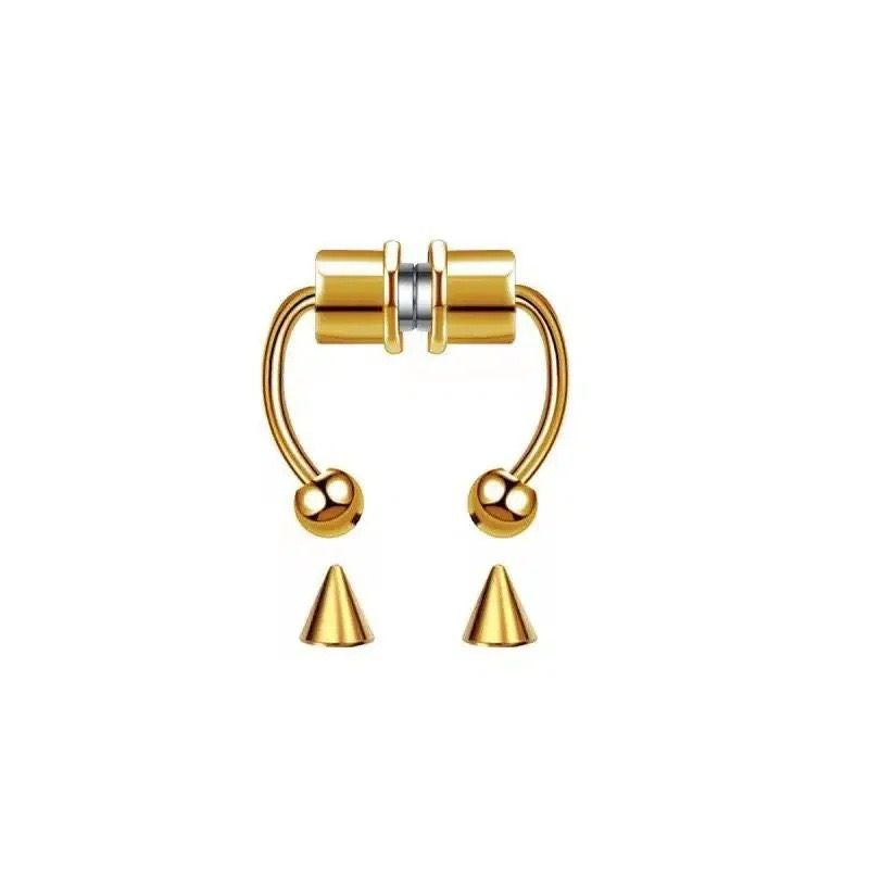 Fake Piercing Nose Septum Ring