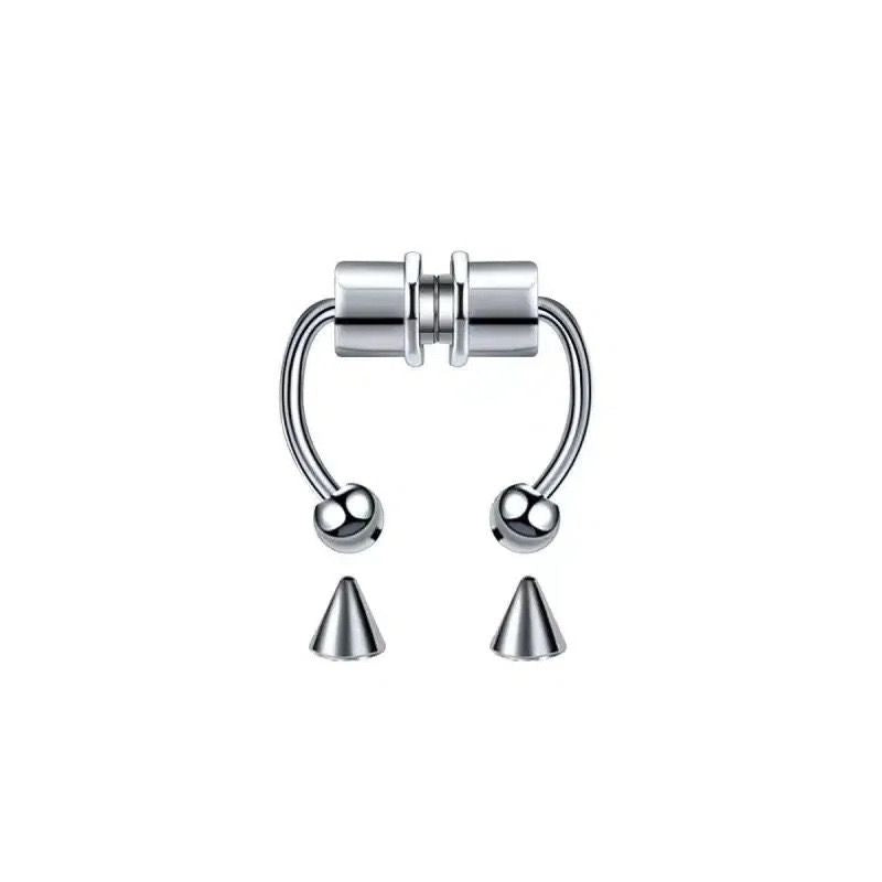 Fake Piercing Nose Septum Ring
