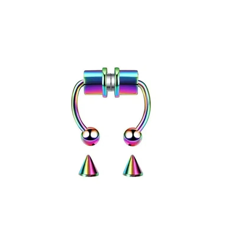 Fake Piercing Nose Septum Ring