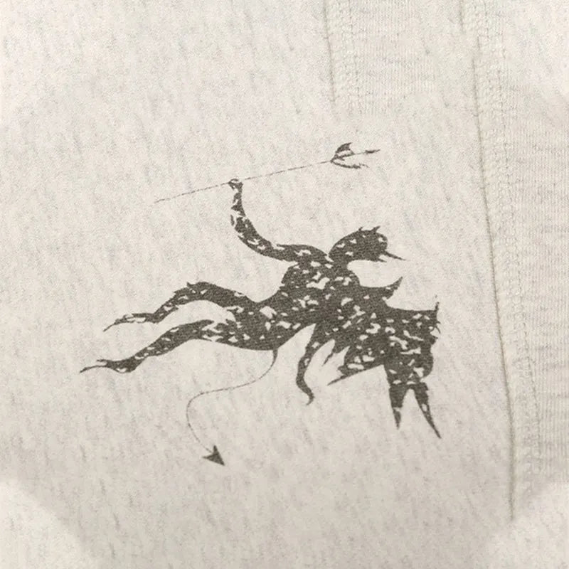 Graffiti Angel and Devil Vintage Hoodie