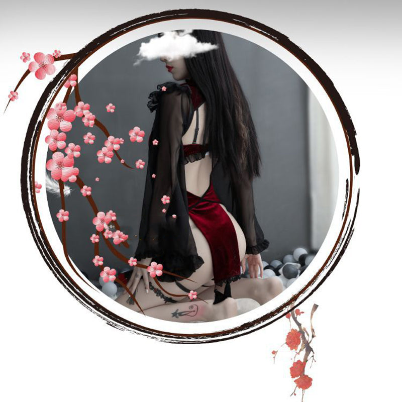 Love Is Love Cheongsam Lingerie Set