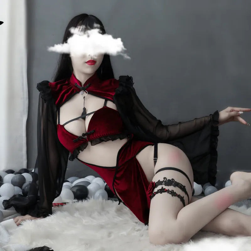 Love Is Love Cheongsam Lingerie Set