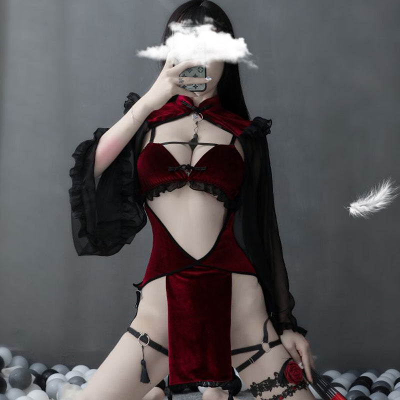 Love Is Love Cheongsam Lingerie Set