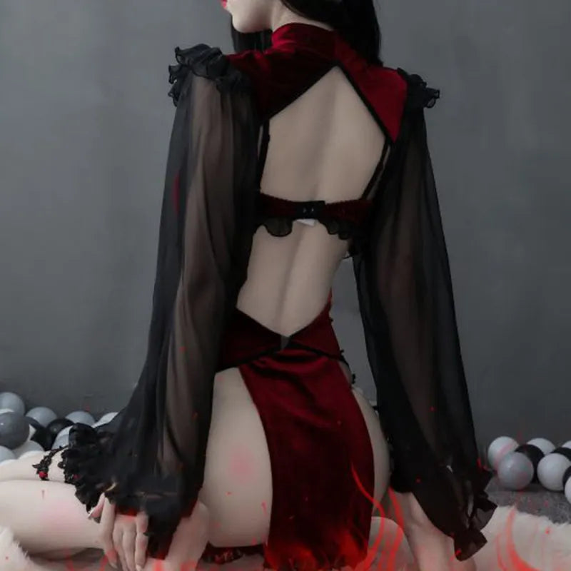 Love Is Love Cheongsam Lingerie Set