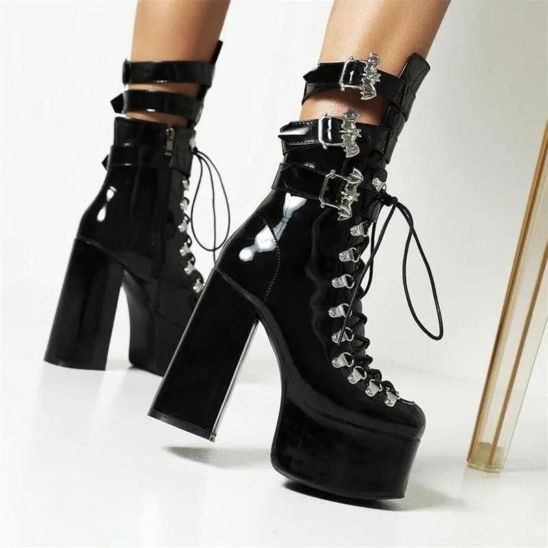Furthest Thing Lace Up Platform Boots