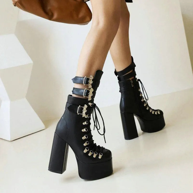 Furthest Thing Lace Up Platform Boots