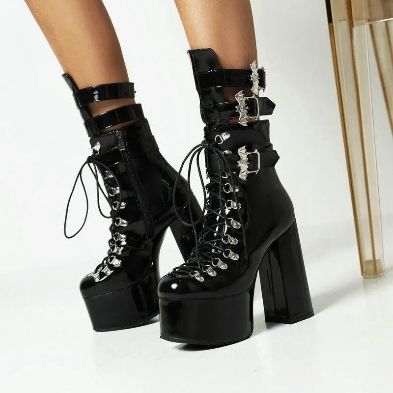 Furthest Thing Lace Up Platform Boots