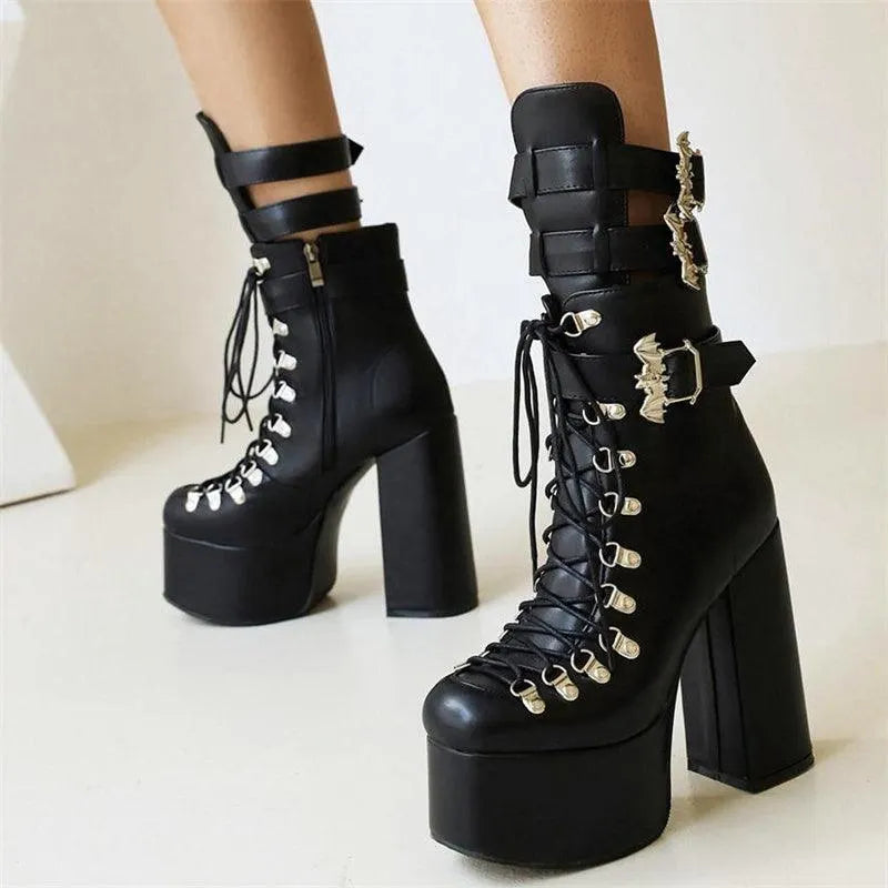 Furthest Thing Lace Up Platform Boots