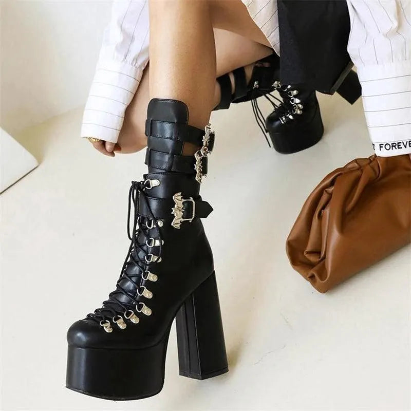Furthest Thing Lace Up Platform Boots