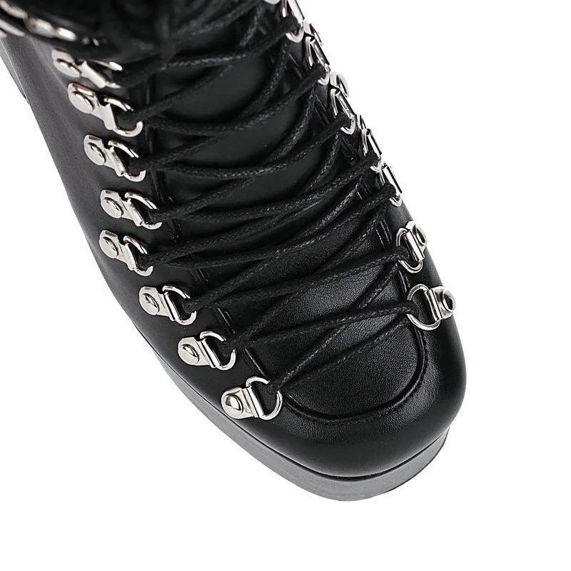 Furthest Thing Lace Up Platform Boots