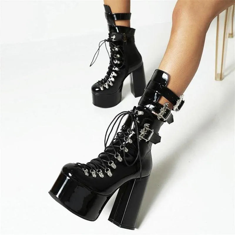 Furthest Thing Lace Up Platform Boots