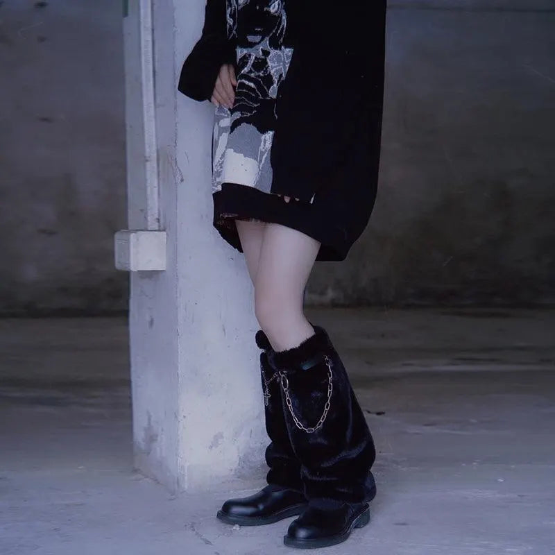 Punk Fur Leg Covers