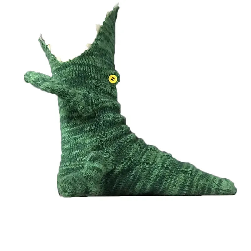 Christmas Crocodile Cartoon Floor Warm Knitted Socks