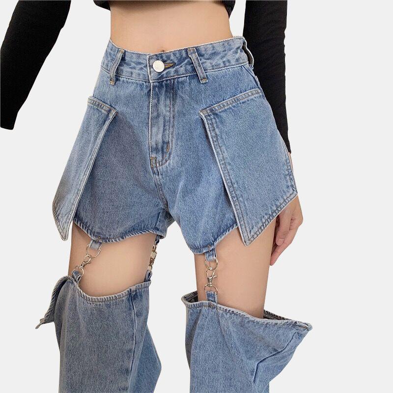 Removable Straight Pants