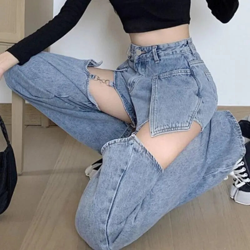 Removable Straight Pants