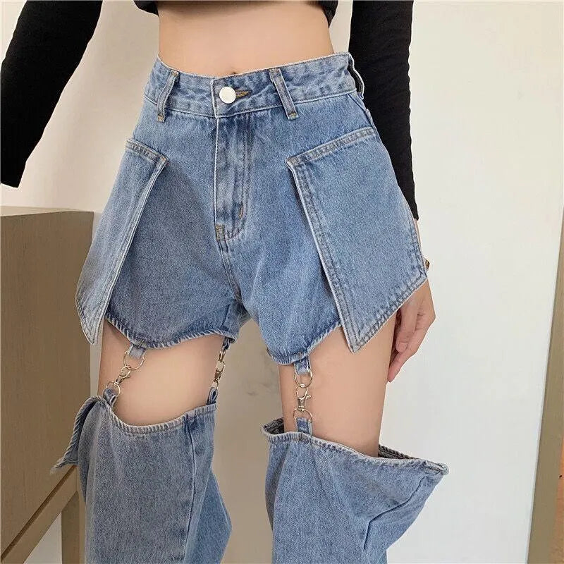 Removable Straight Pants