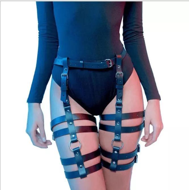 Erotic Bondage Garter Belt Harness