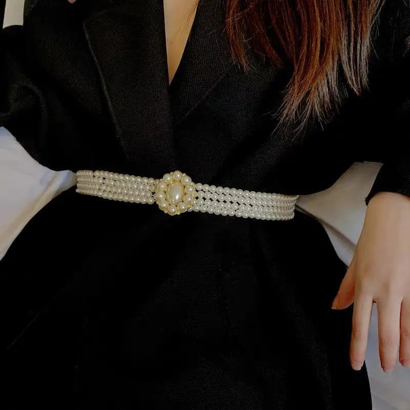 Pearl Stretch Band Cinch Belt