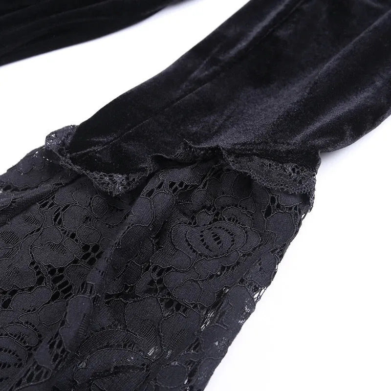 Nobility Elegant Velvet Dress