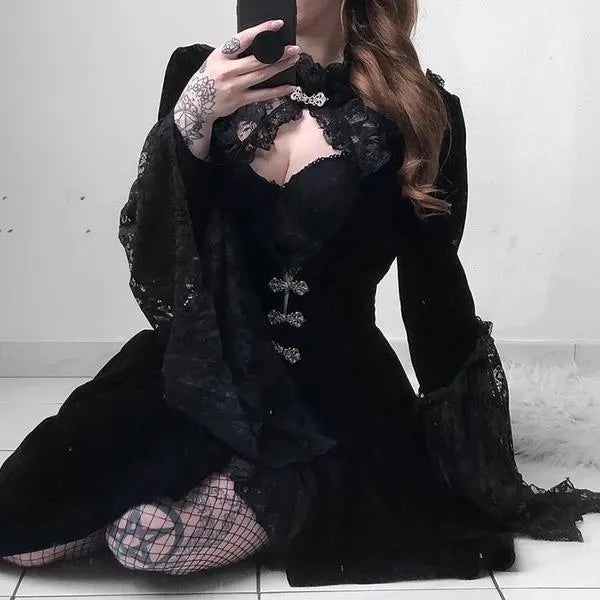 Nobility Elegant Velvet Dress
