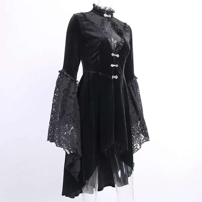 Nobility Elegant Velvet Dress