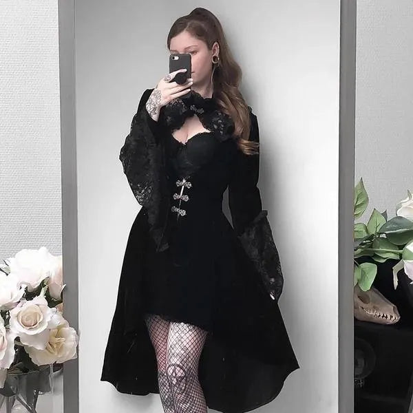 Nobility Elegant Velvet Dress