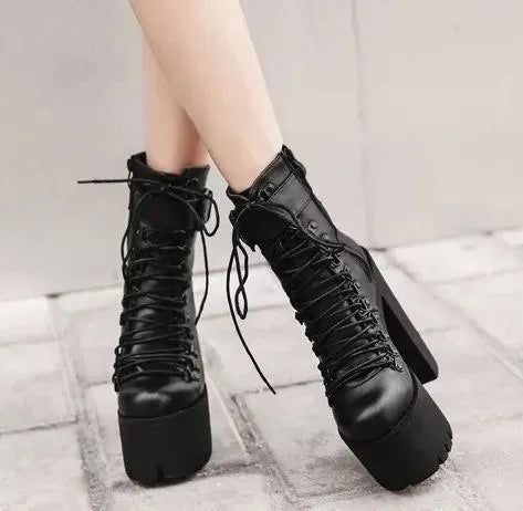 Lace Up Ankle Boots