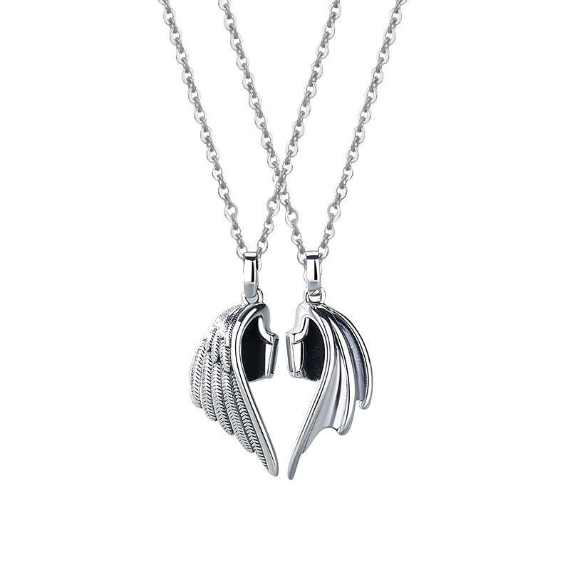 Devil and Angel Couple Necklace