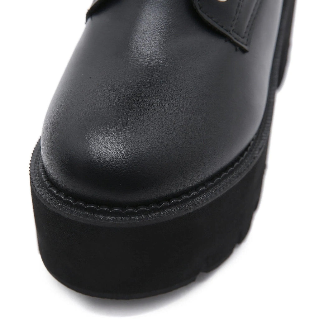 Rivet Buckle Martin Boots