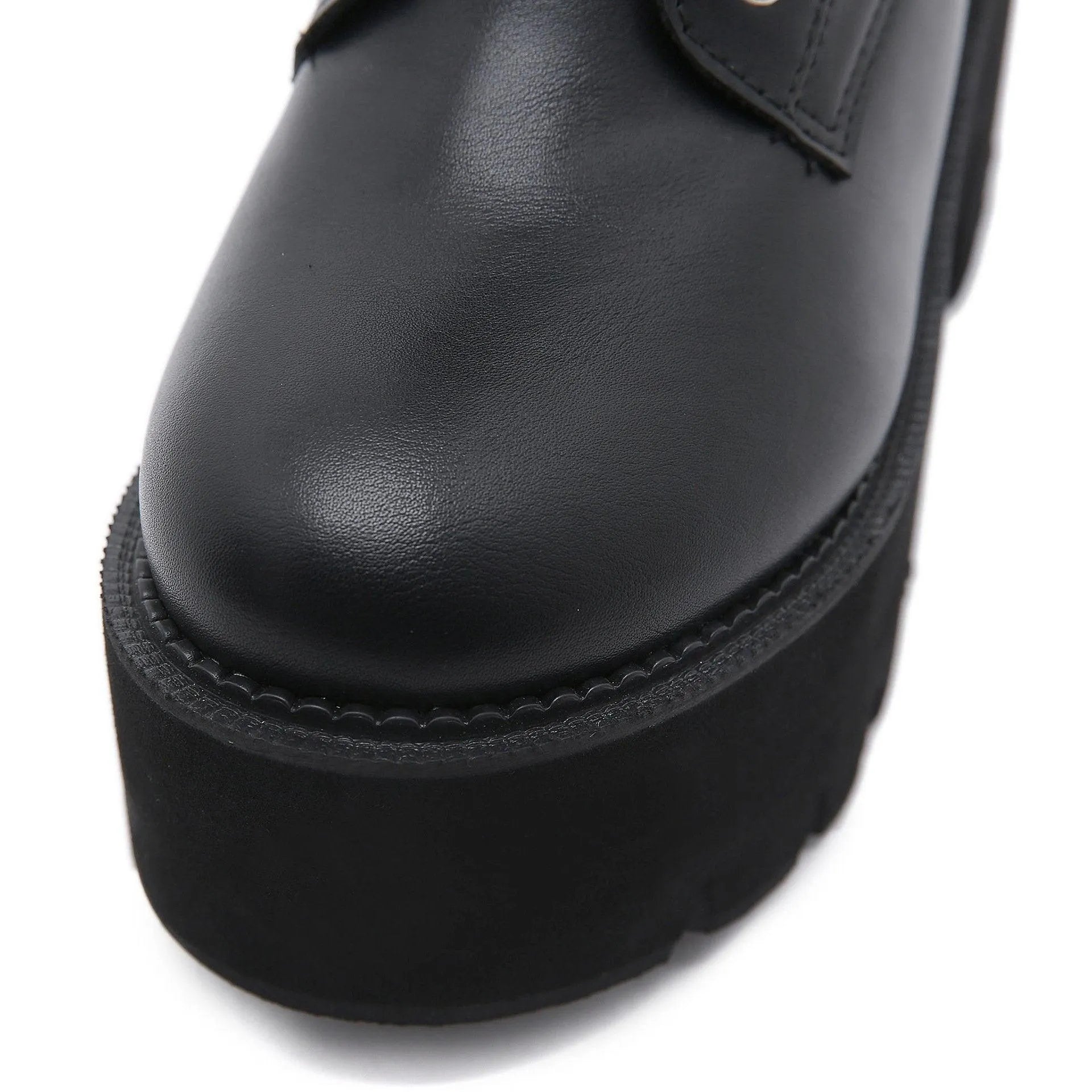 Rivet Buckle Martin Boots