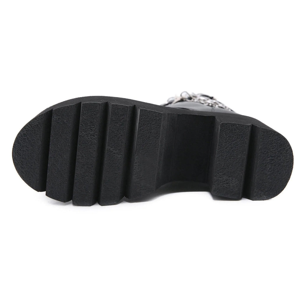 Rivet Buckle Martin Boots