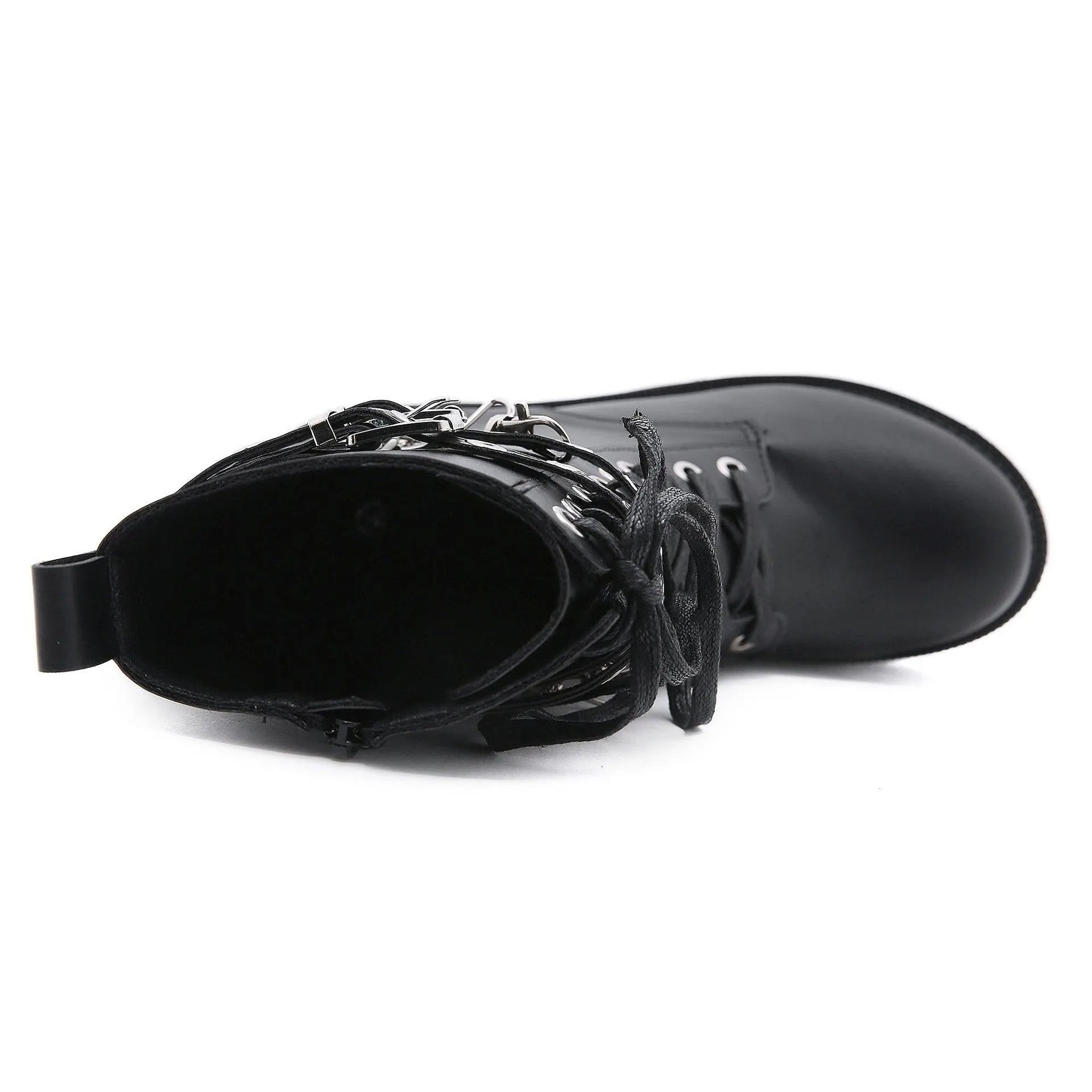 Rivet Buckle Martin Boots