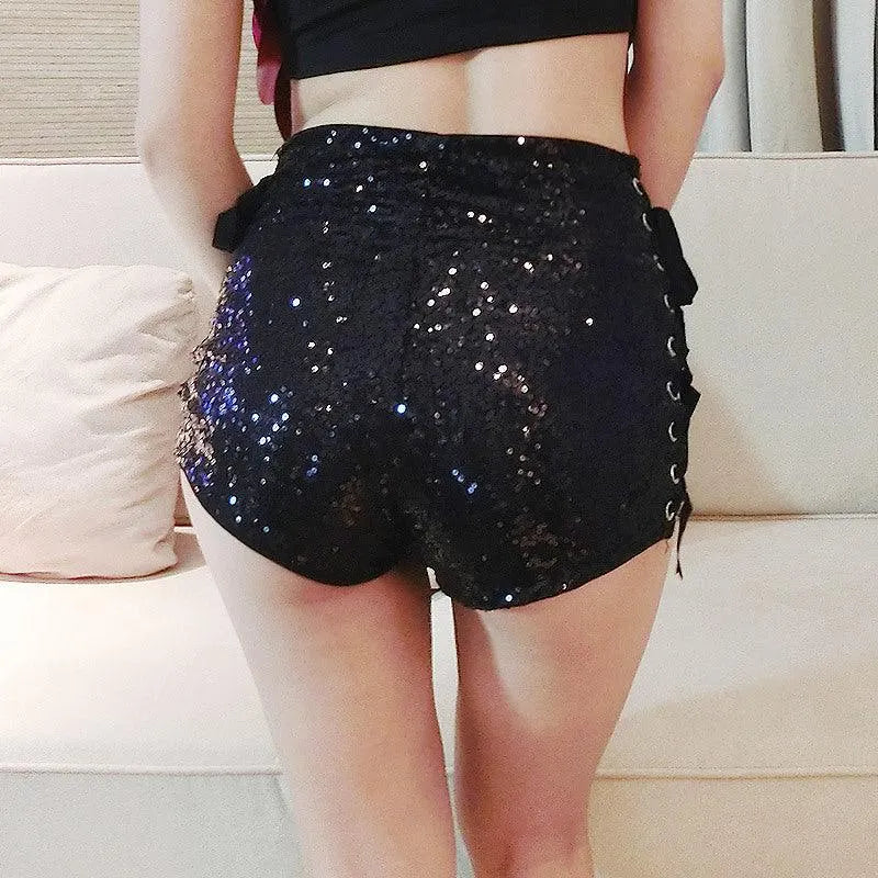 High Waist Hollow Out Hot Shorts