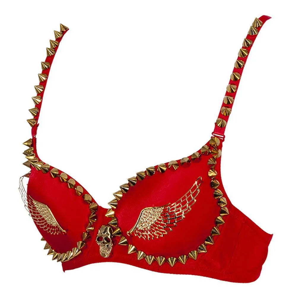 Rivet Wing Skeleton Bra