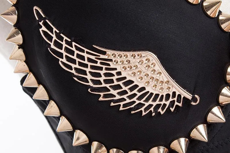 Rivet Wing Skeleton Bra