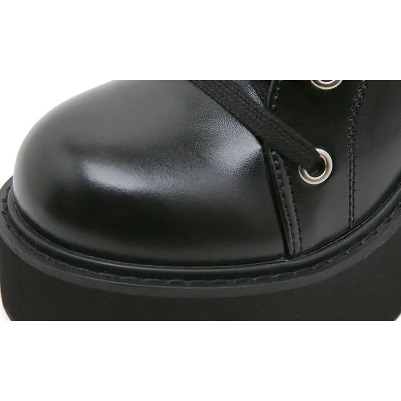 Punk Mid-calf Chain Martin Boots