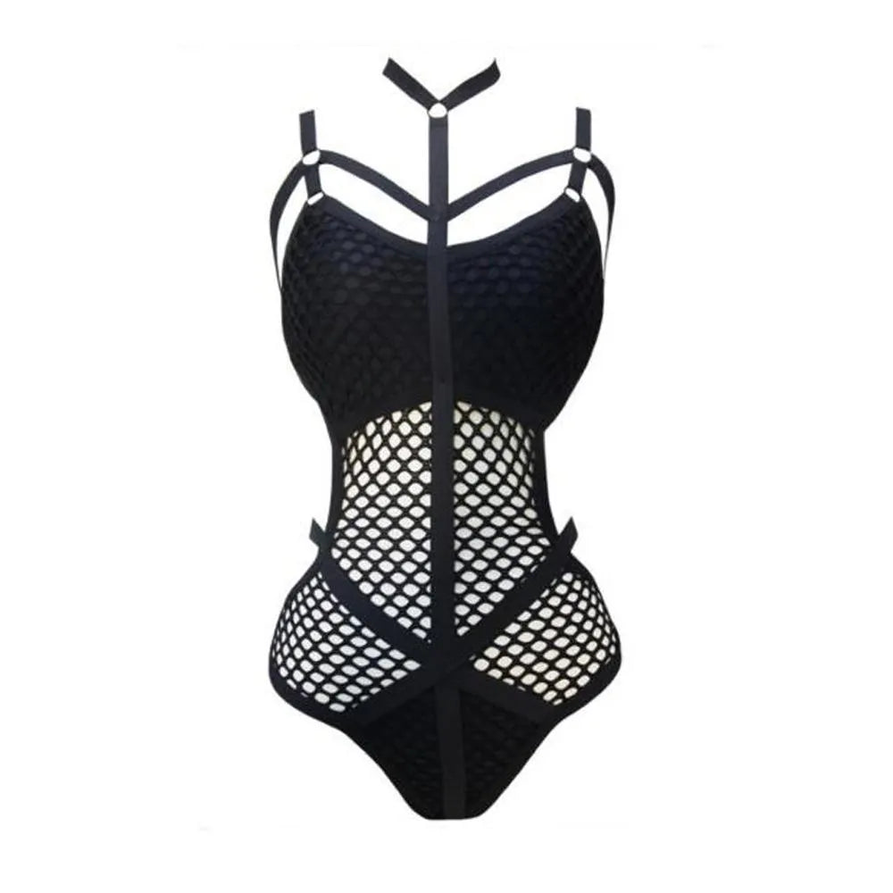 Gothic Fishnet Bodysuit