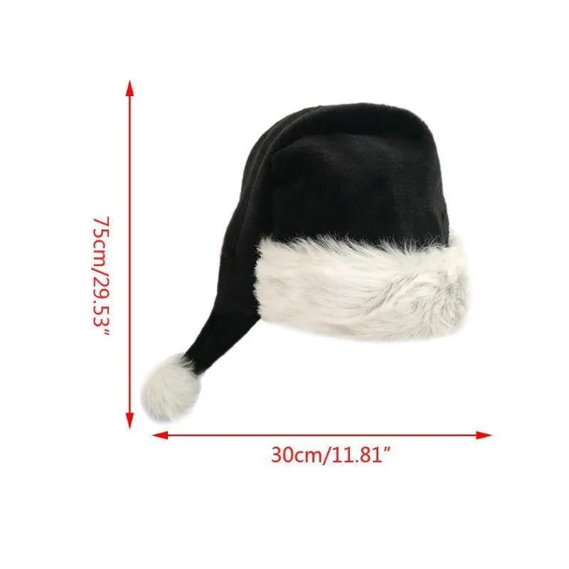 Christmas Santa Claus Black Hat