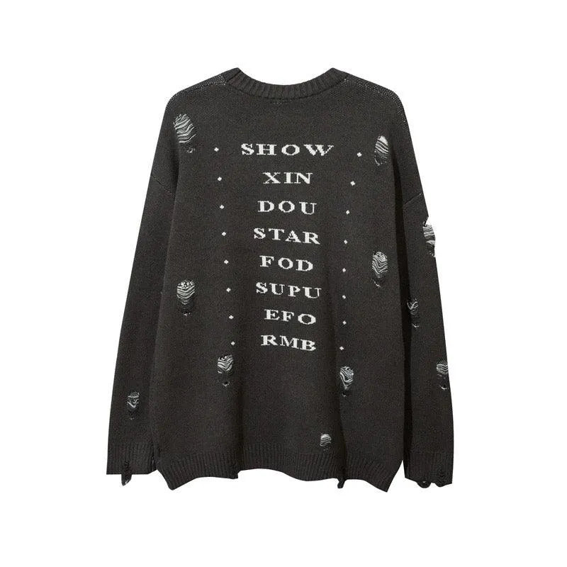 SHOW XIN DOU Print Sweater