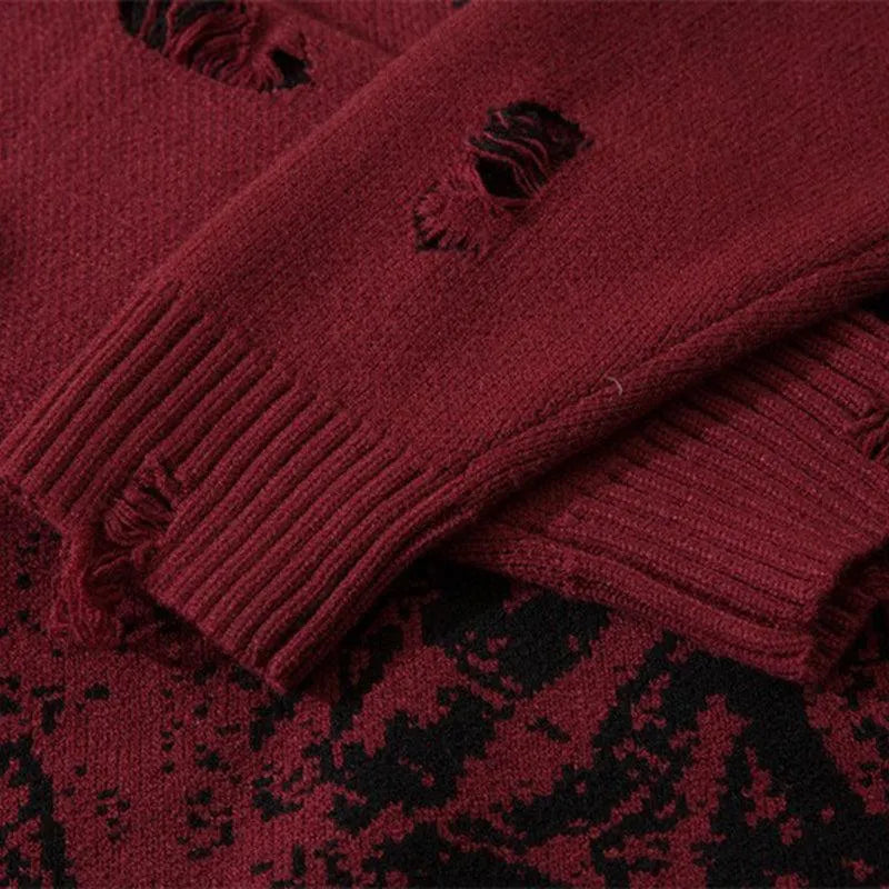 SHOW XIN DOU Print Sweater